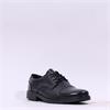 Rieker Erich Toe Cap Laced Shoe - Black Leather